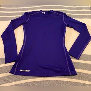 Under Armour ColdGear Mock in Deep Purple